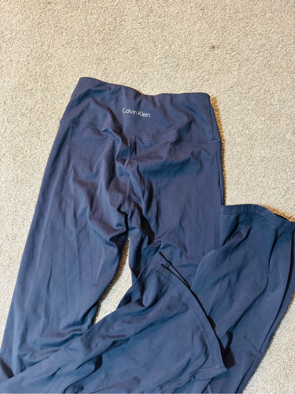 Calvin Klein Dark Blue High-Waist Leggings